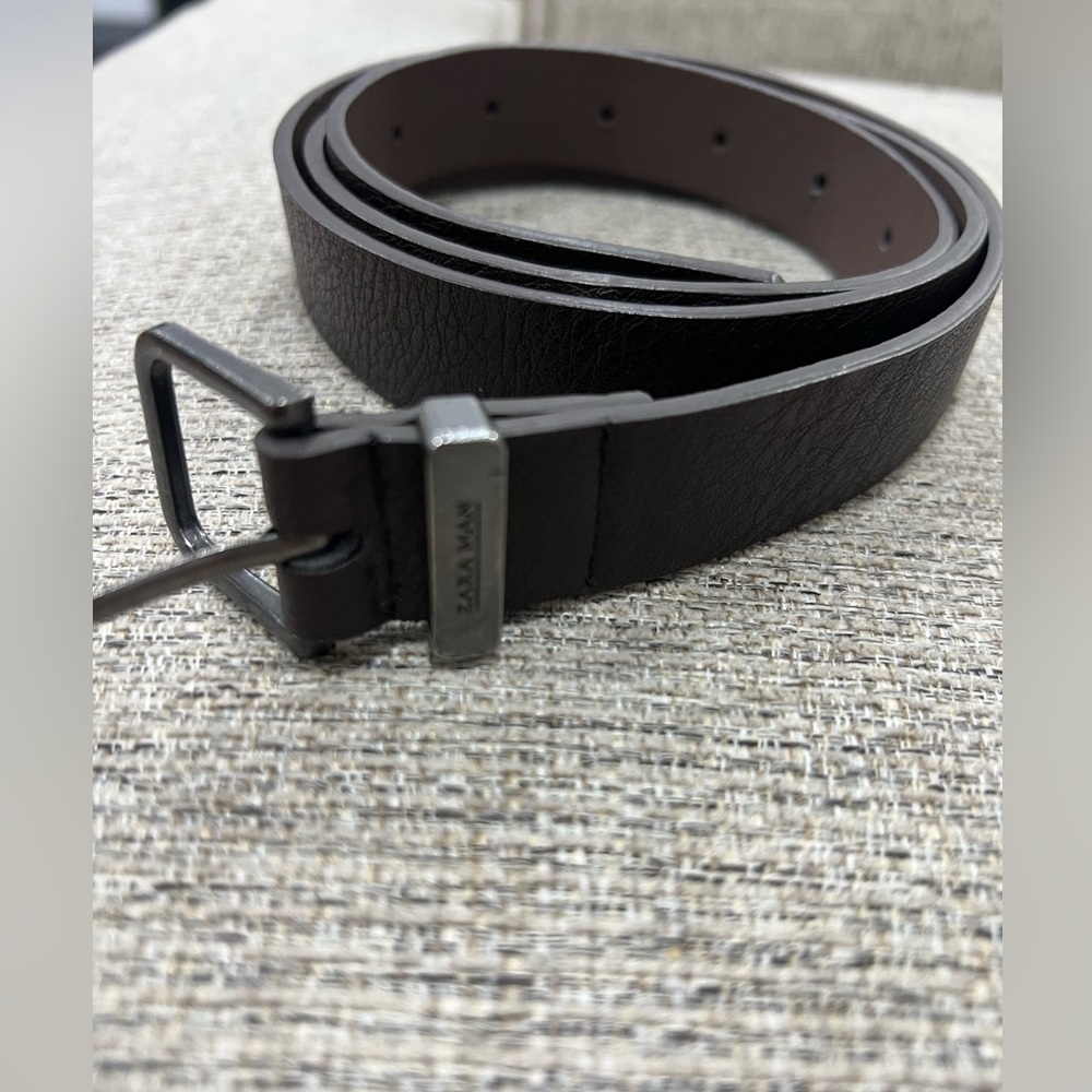 Zara Dark Brown Leather Belt